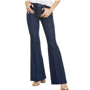 MOTHER Blue Flare Wide Leg Jeans NWT